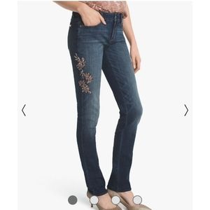 WHBM Sequin Slim Jeans